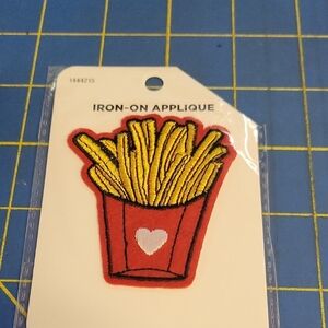 French Fries Iron-On 2.4"  Applique